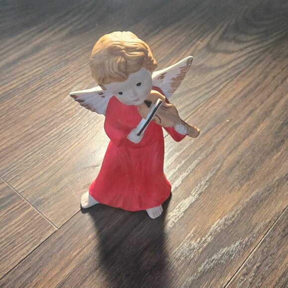 Vintage HOMCO Porcelain Angel Playing the Violin - Picture 7 of 7